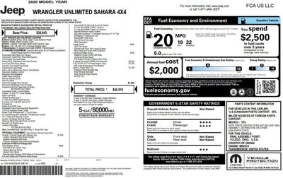 2020 Jeep Wrangler Unlimited Unlimited Sahara