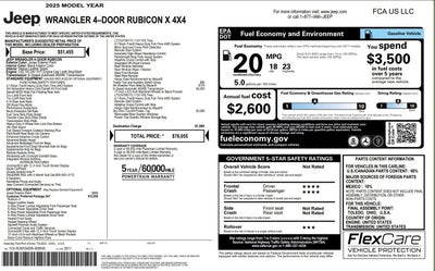 2025 Jeep Wrangler Rubicon X