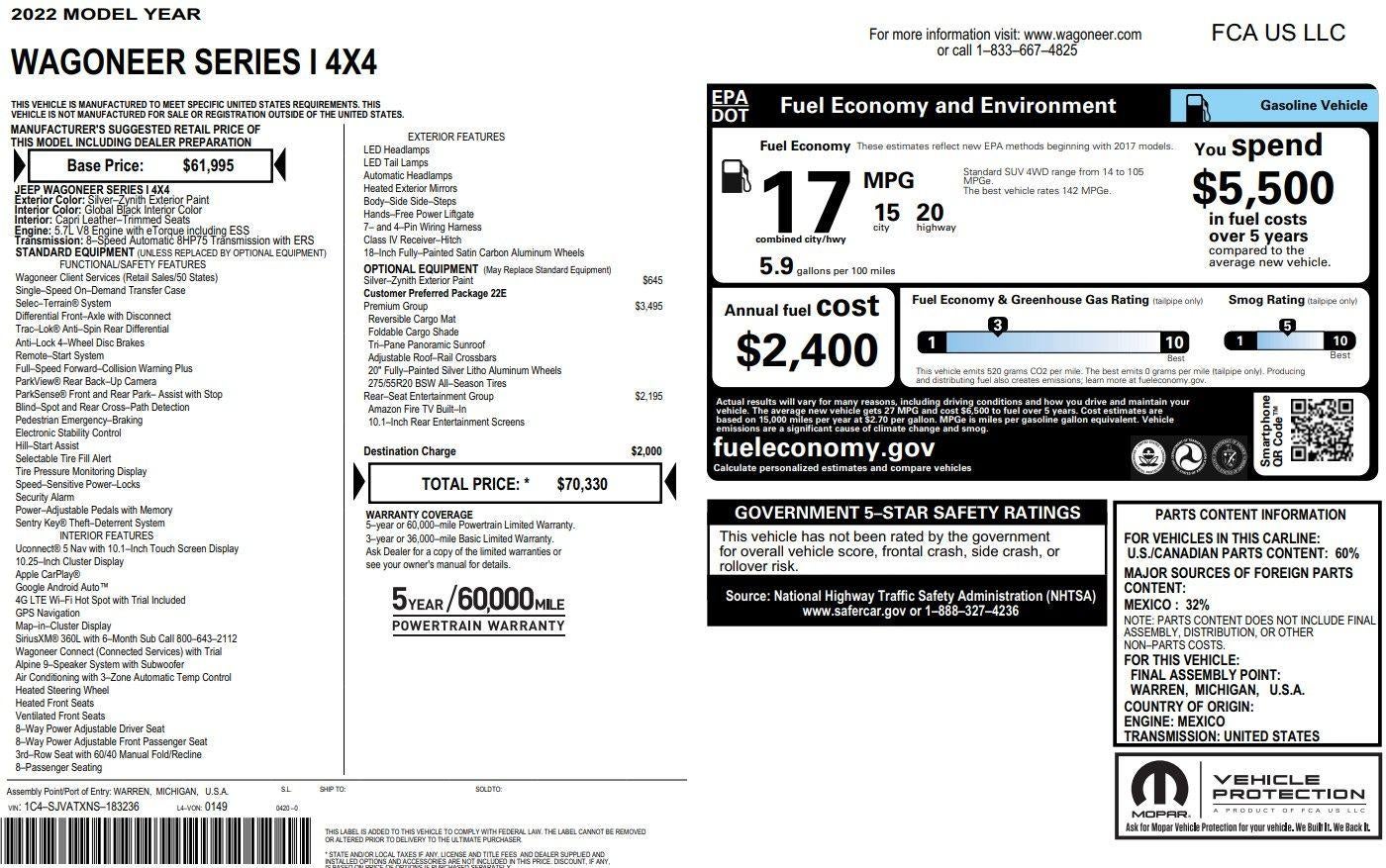 2022 Jeep Wagoneer Series I