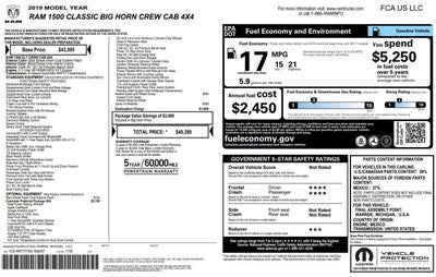 2019 RAM 1500 Classic Big Horn