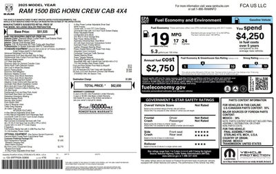 2025 RAM 1500 Big Horn/Lone Star