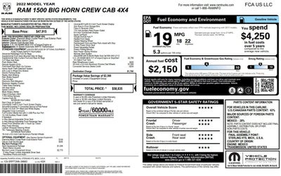 2022 RAM 1500 Big Horn/Lone Star