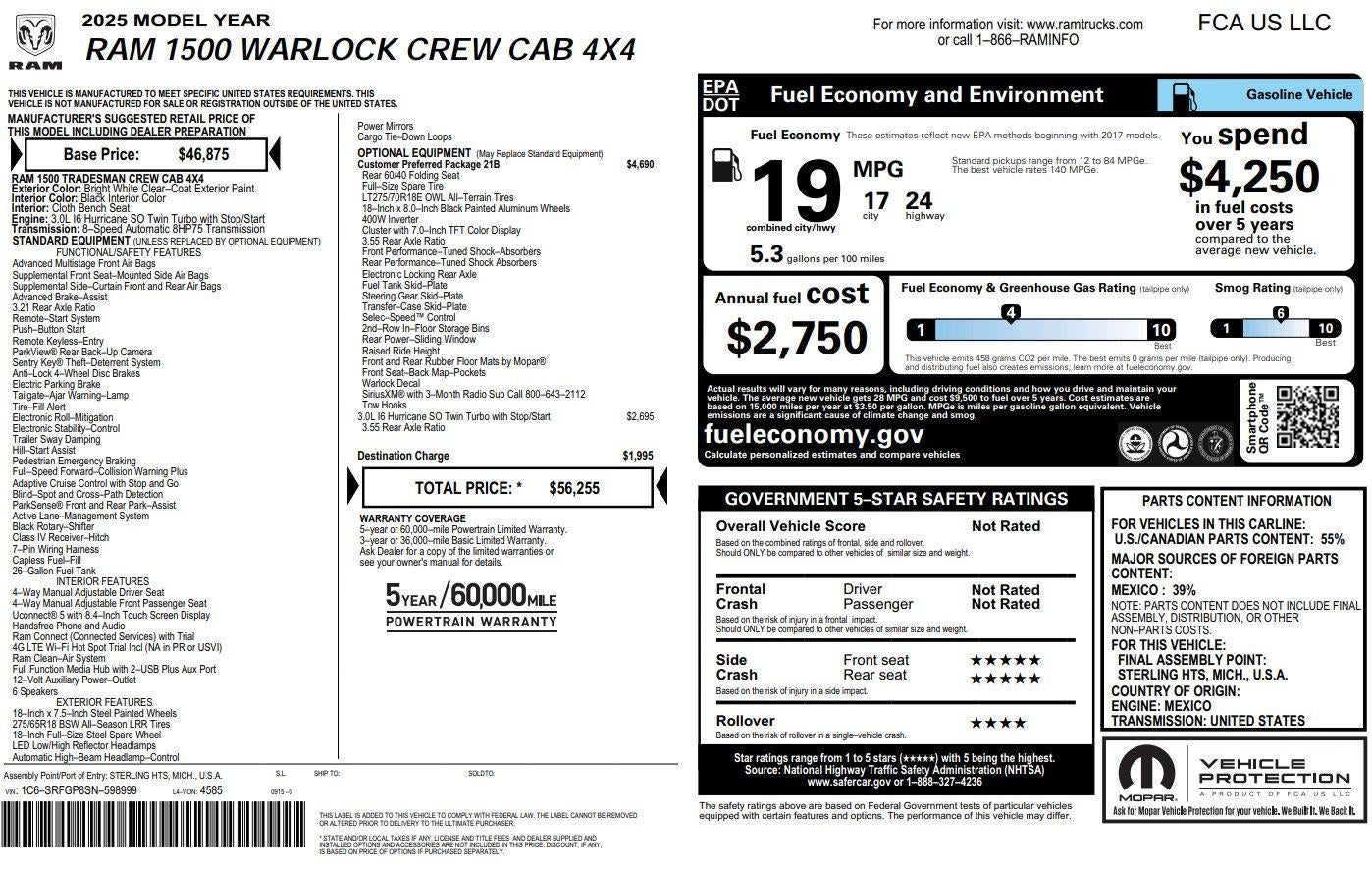 2025 RAM 1500 Warlock