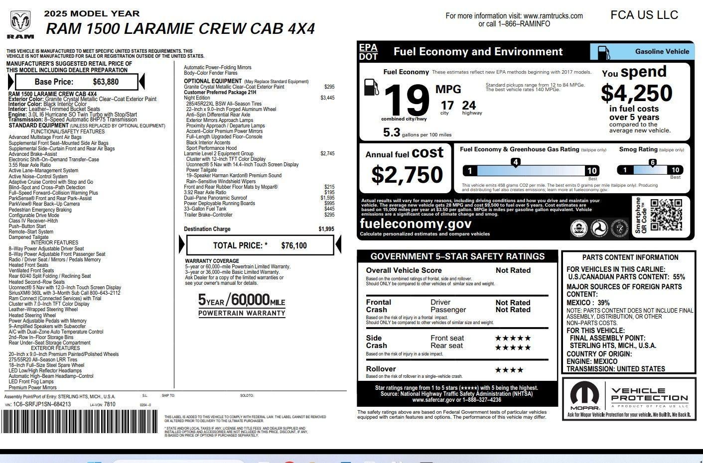 2025 RAM 1500 Laramie