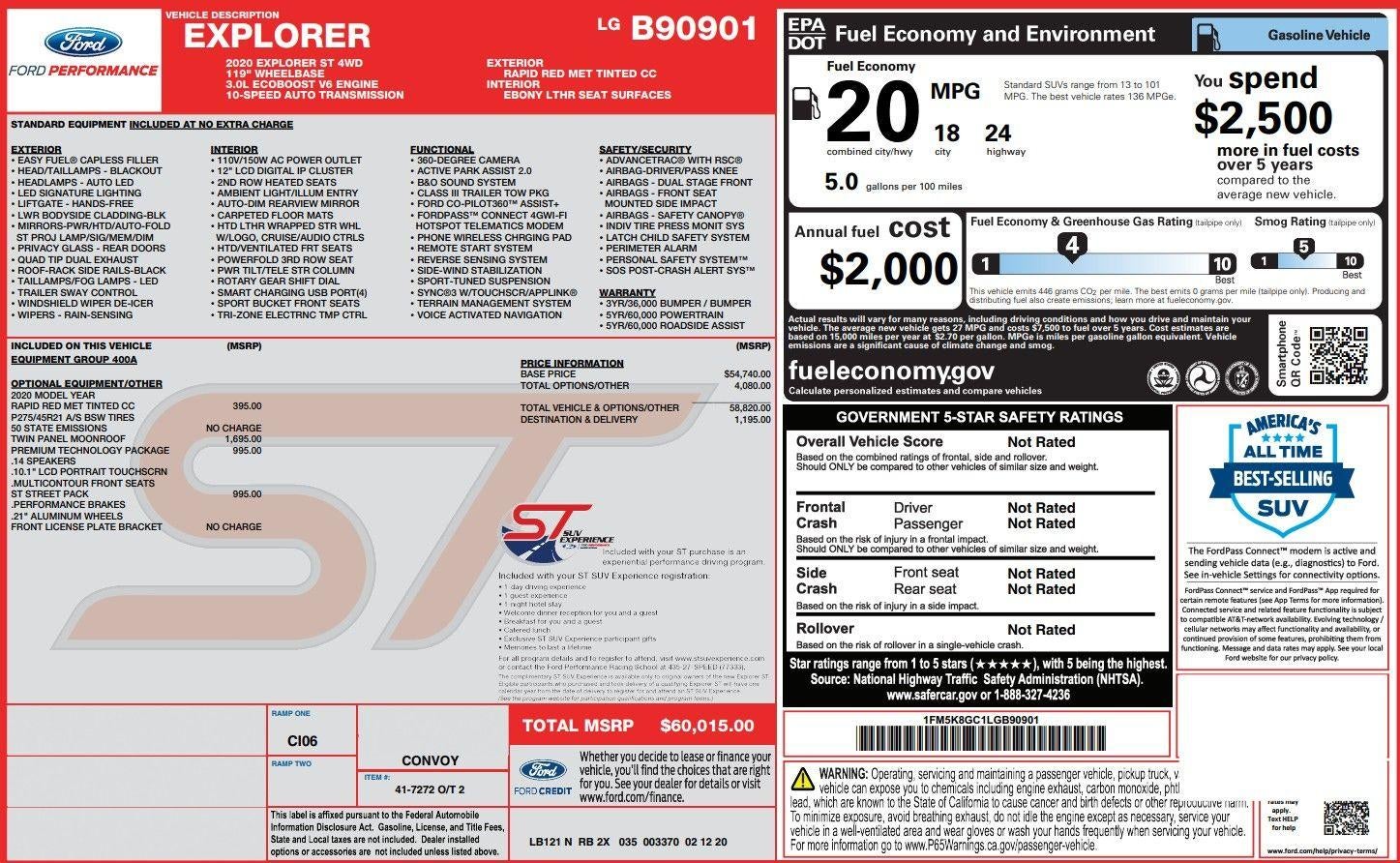 2020 Ford Explorer ST