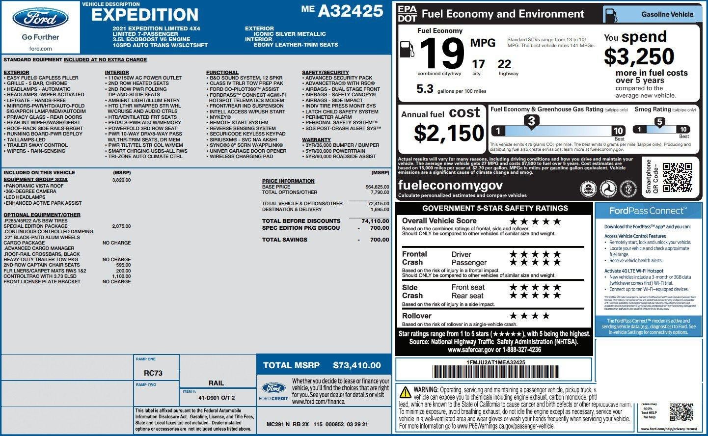 2021 Ford Expedition Limited