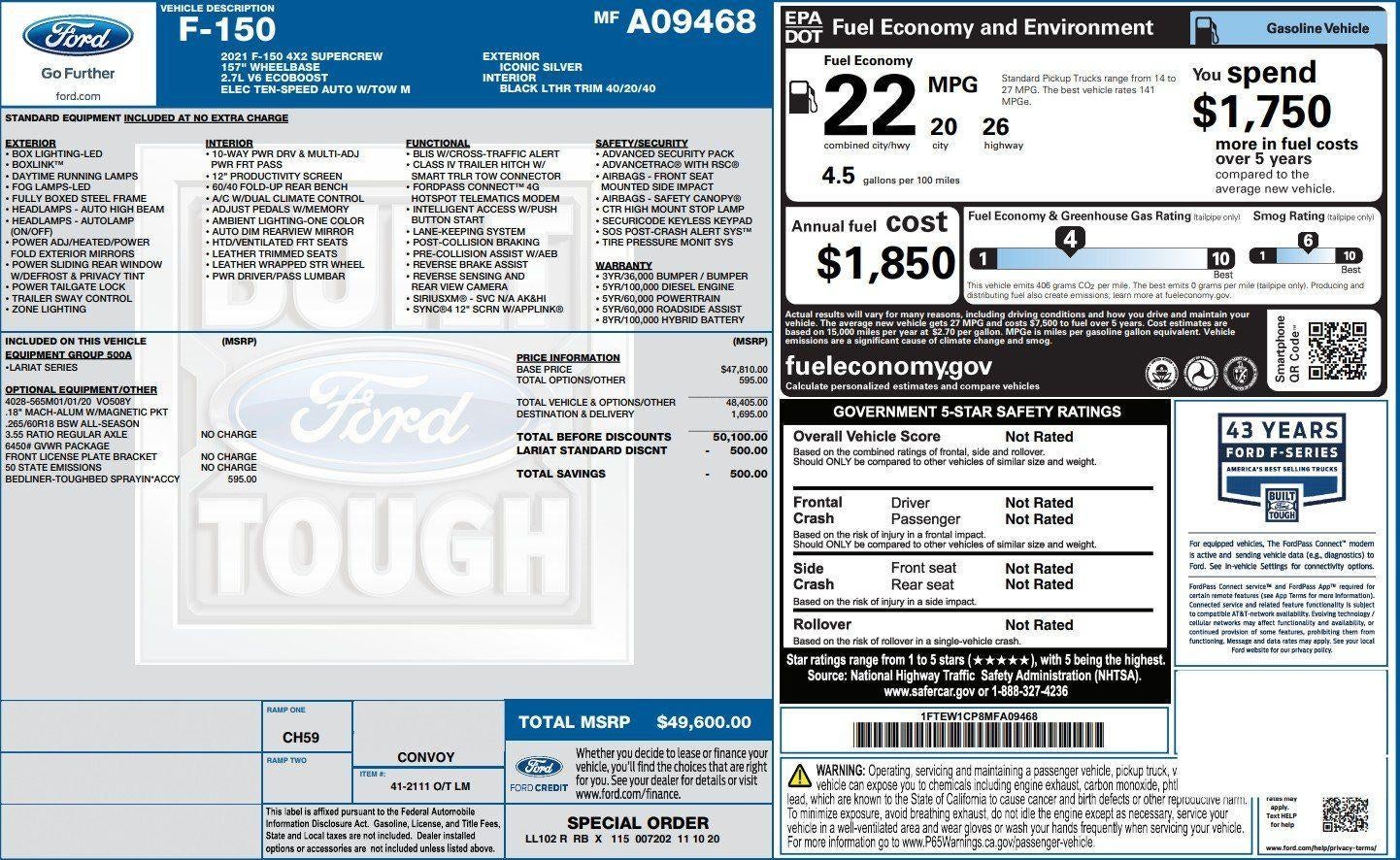 2021 Ford F-150 Lariat