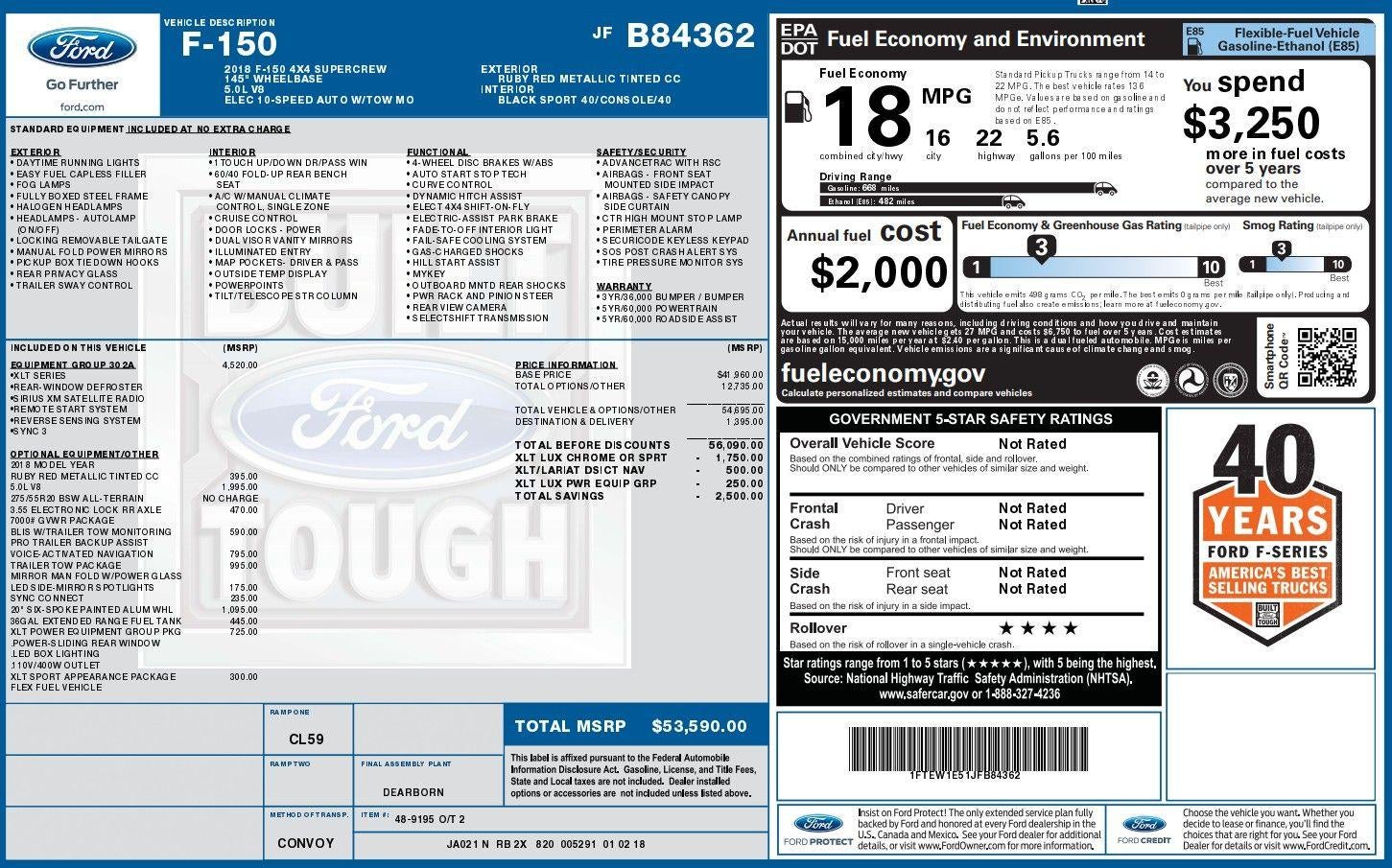 2018 Ford F-150 Base