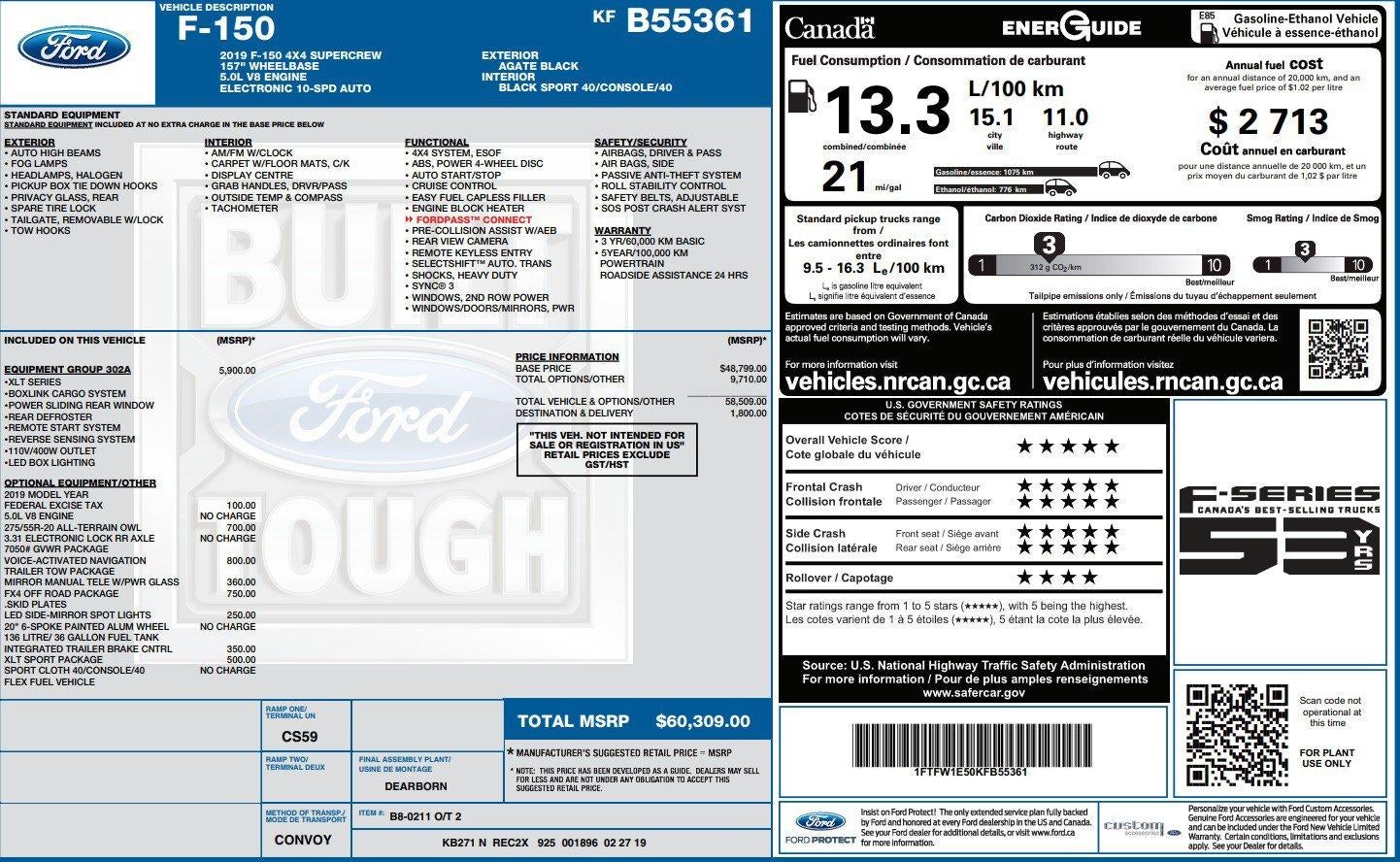 2019 Ford F-150 XL