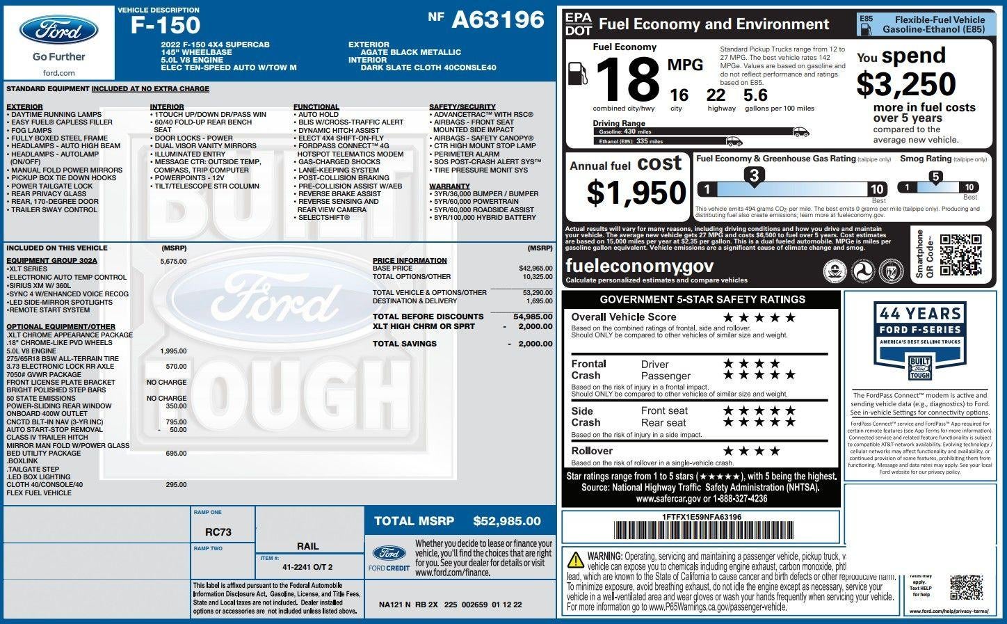 2022 Ford F-150 XL