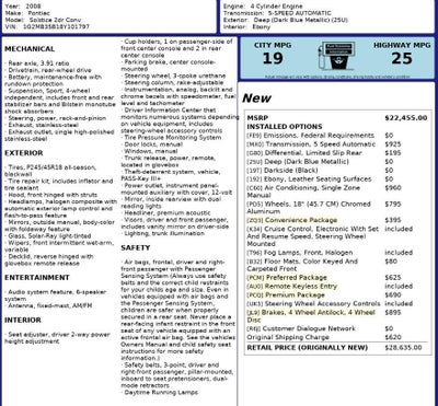 2008 Pontiac Solstice Base