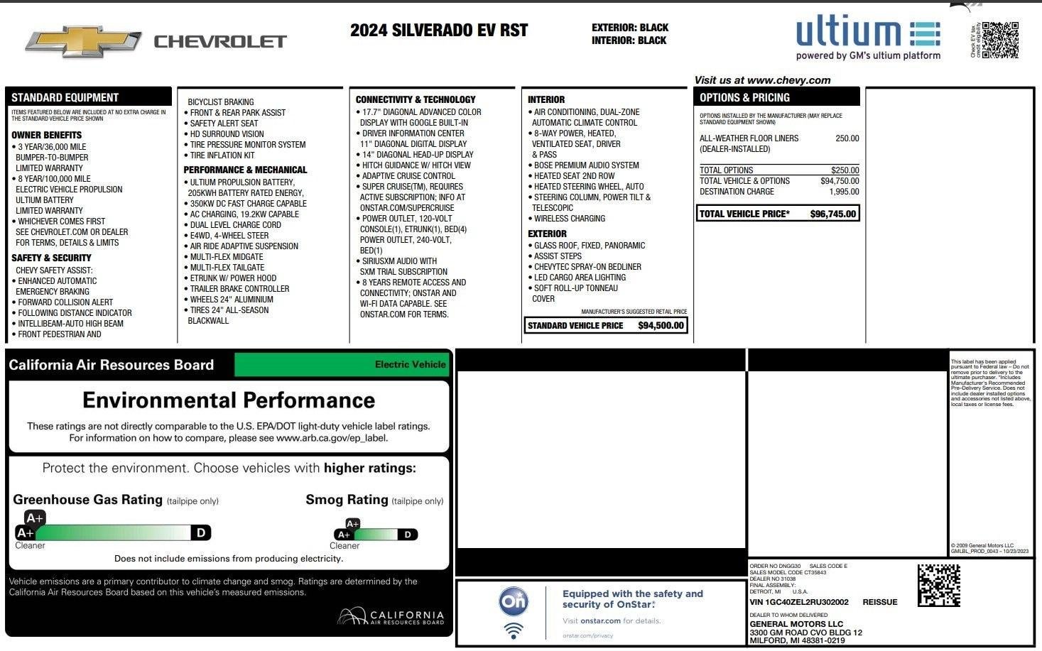 2024 Chevrolet Silverado EV RST