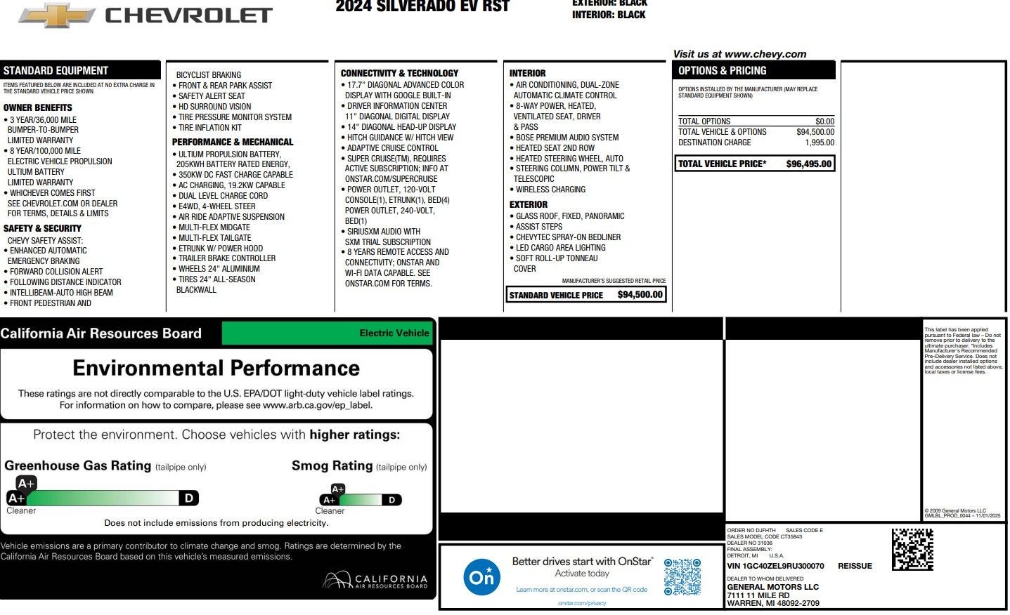 2024 Chevrolet Silverado EV RST