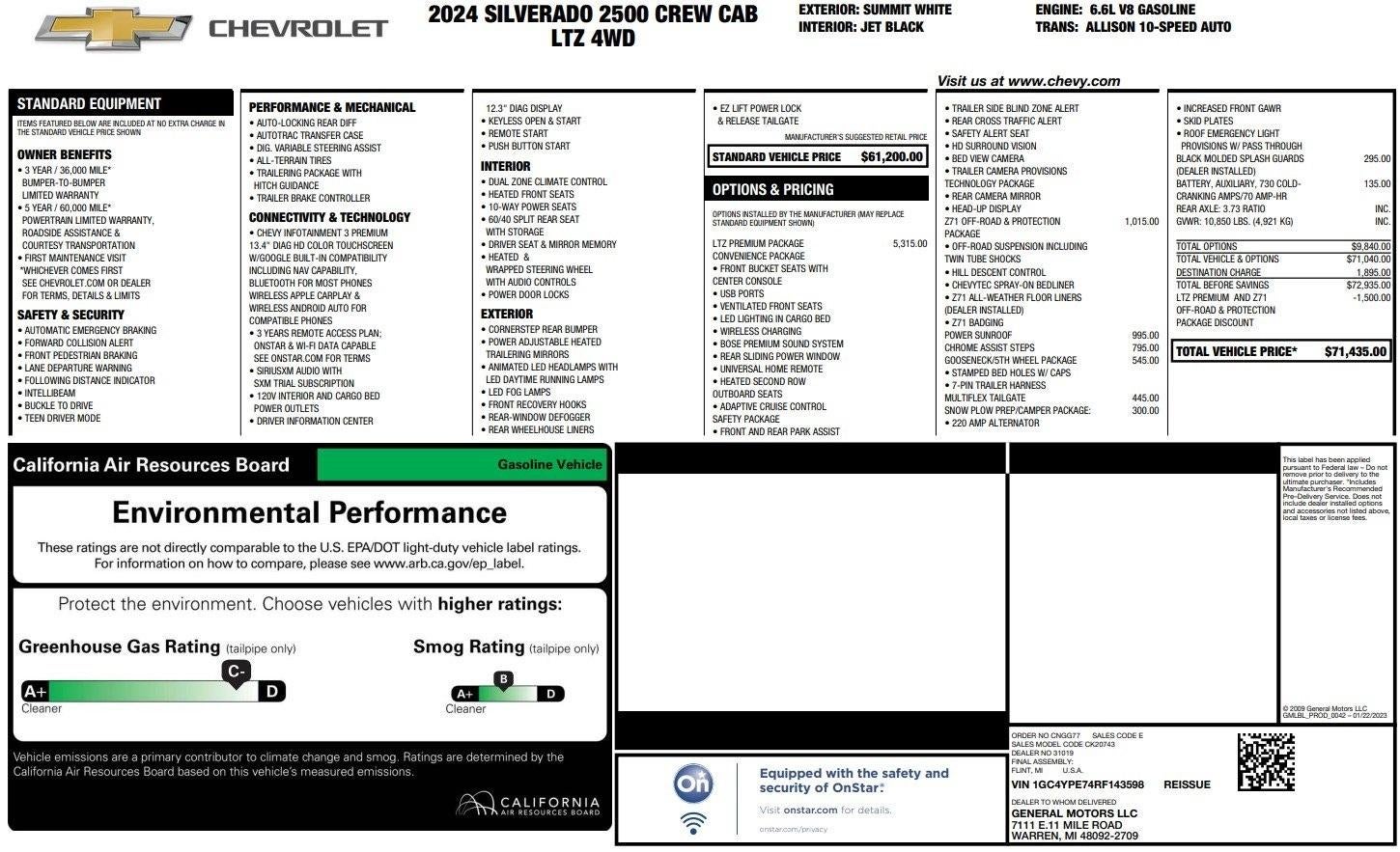 2024 Chevrolet Silverado 2500 HD LTZ
