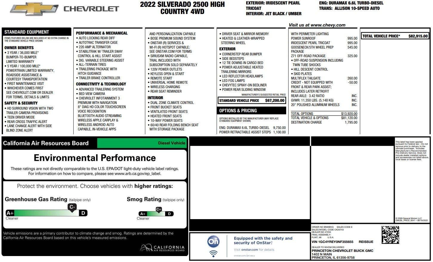 2022 Chevrolet Silverado 2500 HD High Country