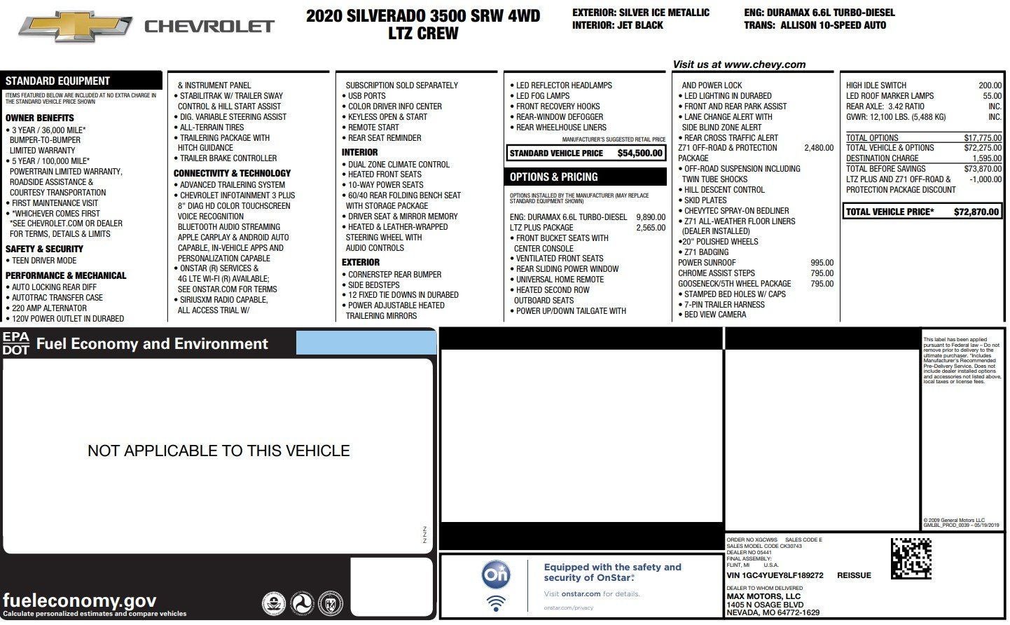 2020 Chevrolet Silverado 3500 HD LTZ
