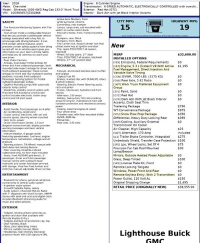 2018 Chevrolet Silverado 1500 WT