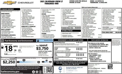 2021 Chevrolet Silverado 1500 LT Trail Boss