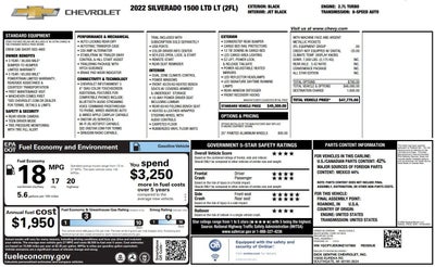 2022 Chevrolet Silverado 1500 LTD LT All Star Edition