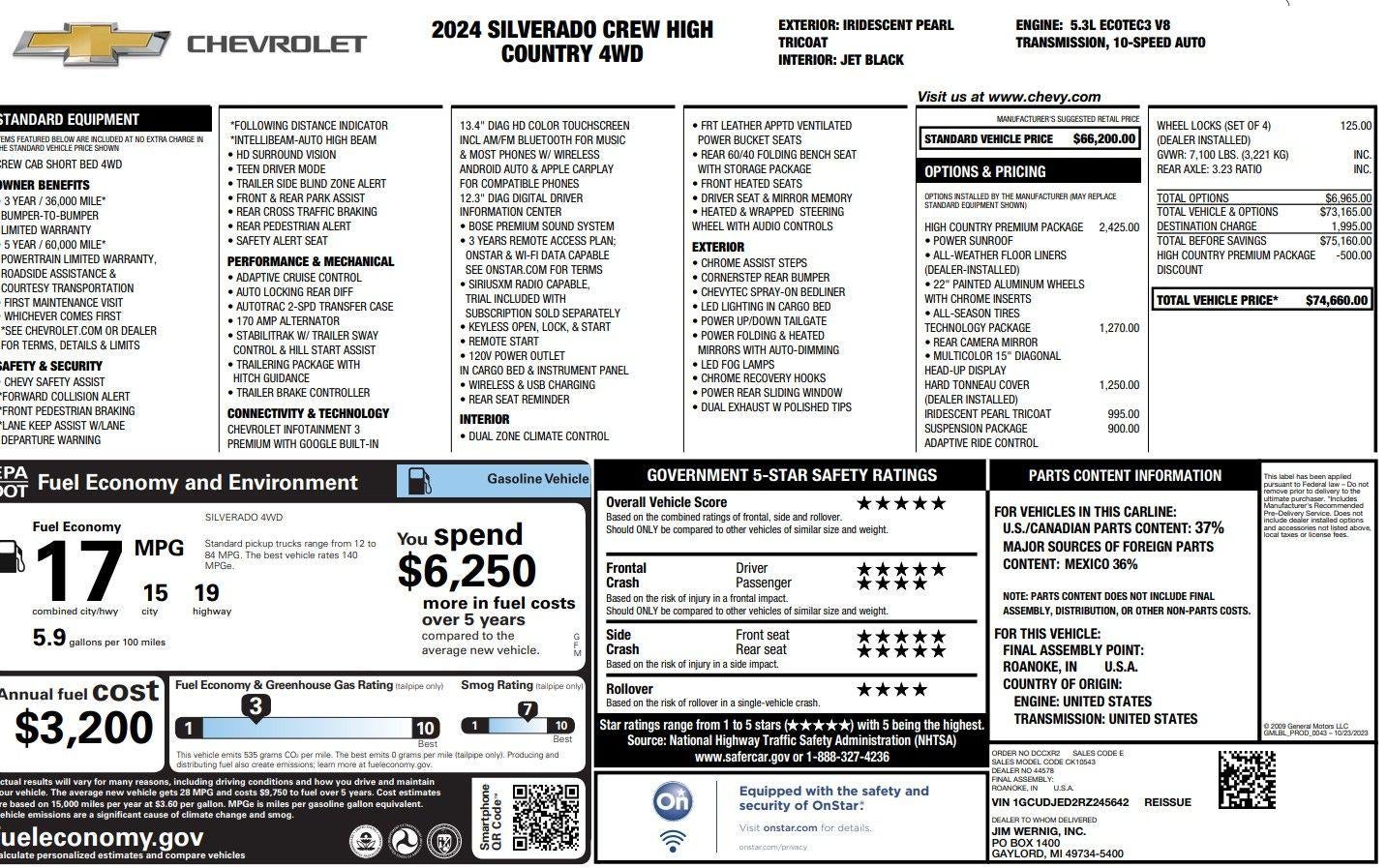 2024 Chevrolet Silverado 1500 High Country