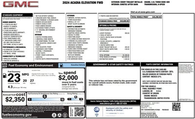 2024 GMC Acadia Elevation