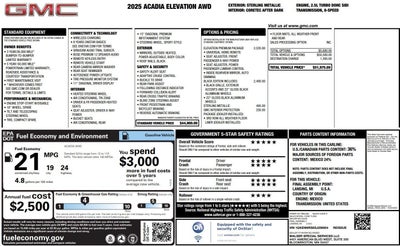 2025 GMC Acadia Elevation