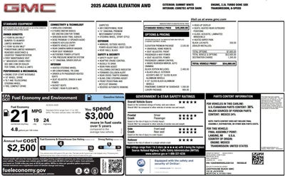 2025 GMC Acadia Elevation