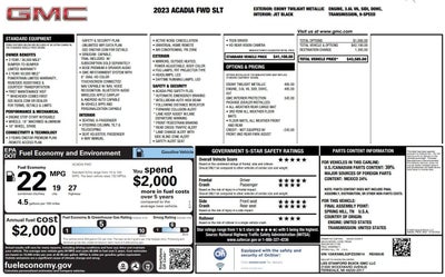 2023 GMC Acadia SLT