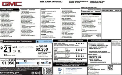 2021 GMC Acadia Denali