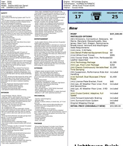 2018 GMC Acadia Denali