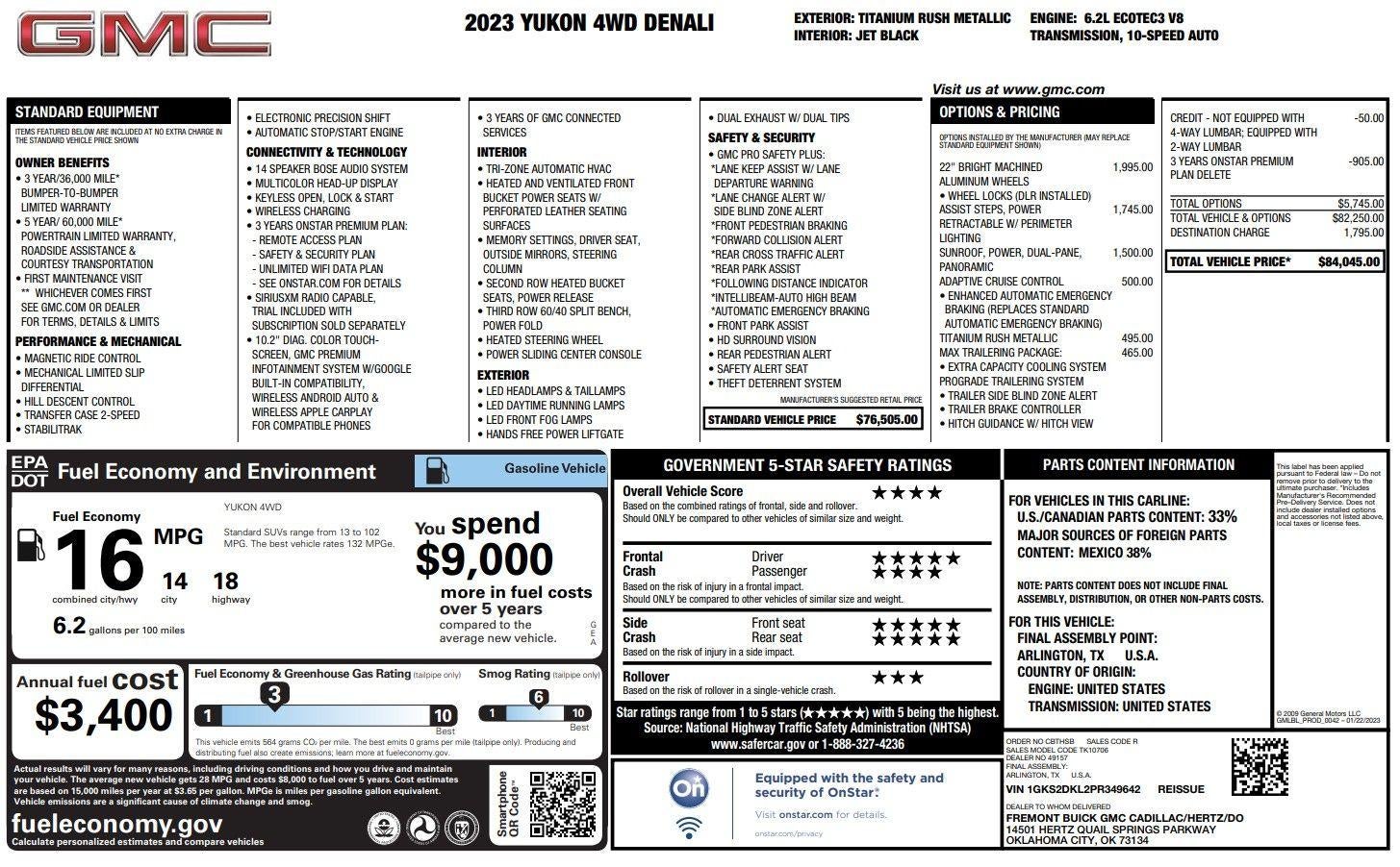 2023 GMC Yukon Denali