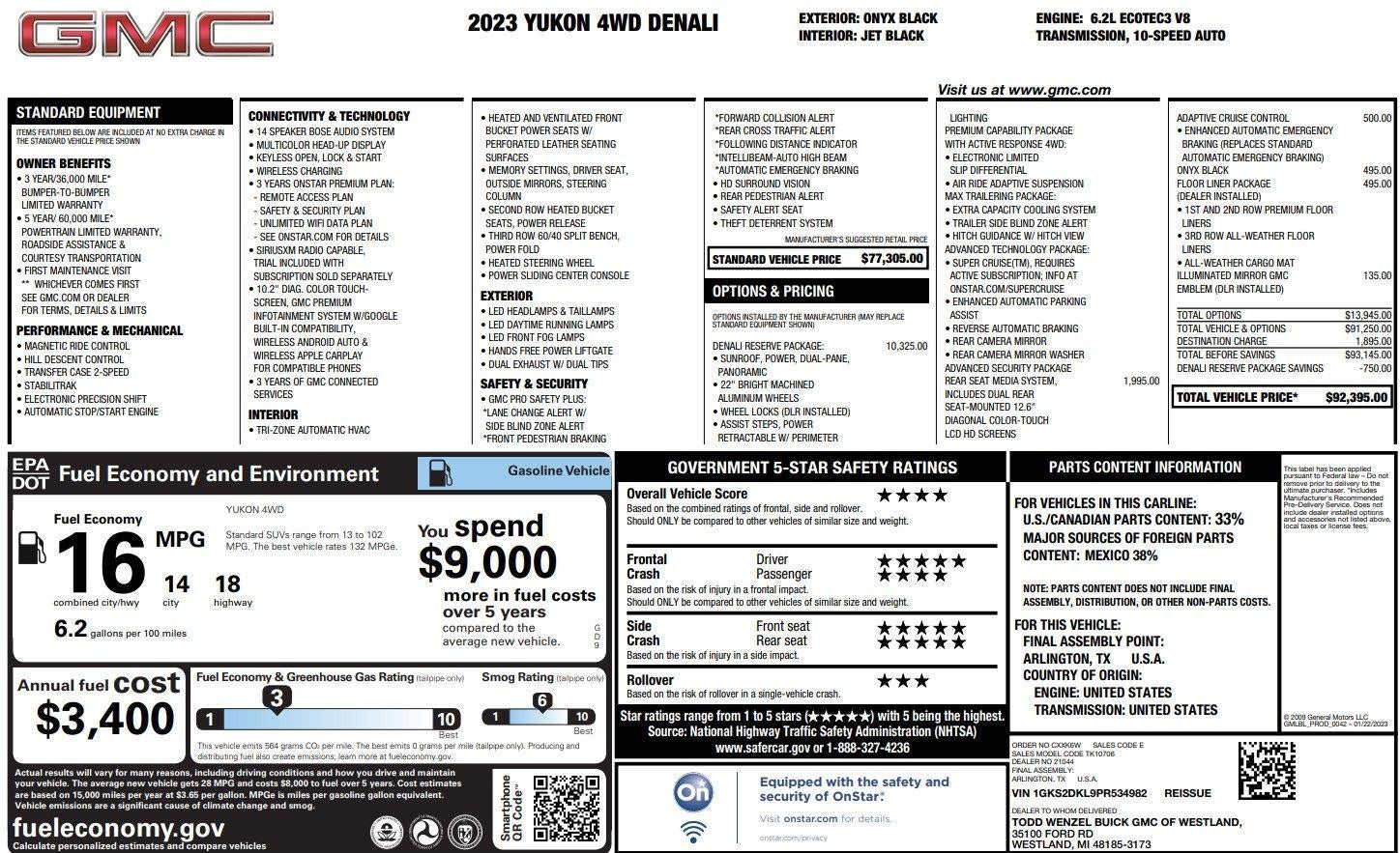 2023 GMC Yukon Denali