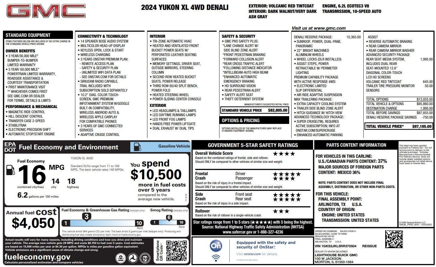 2024 GMC Yukon XL Denali