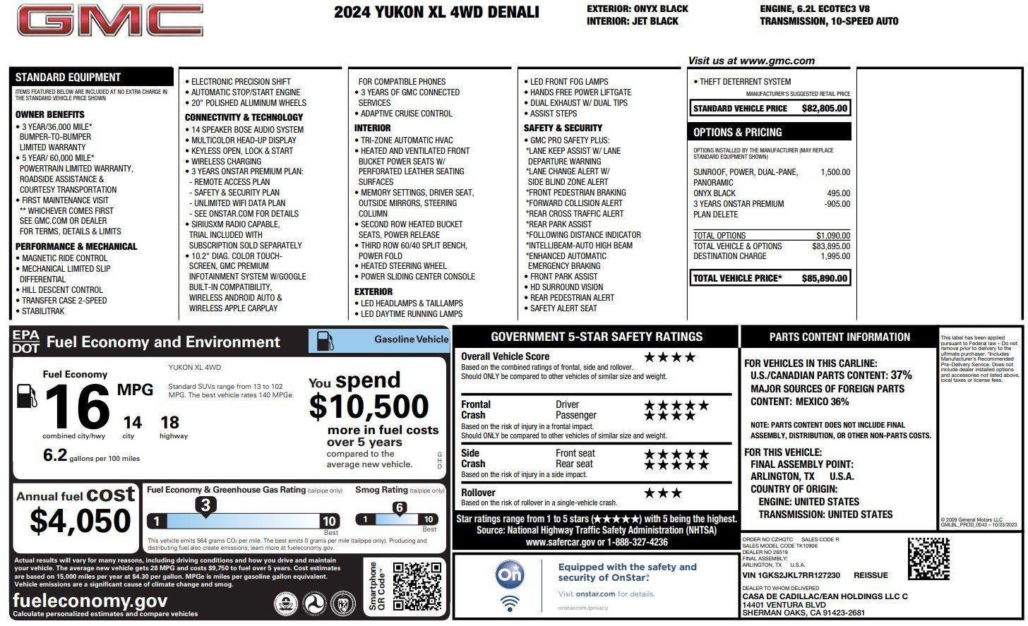 2024 GMC Yukon XL Denali