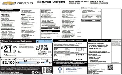 2023 Chevrolet Traverse LT