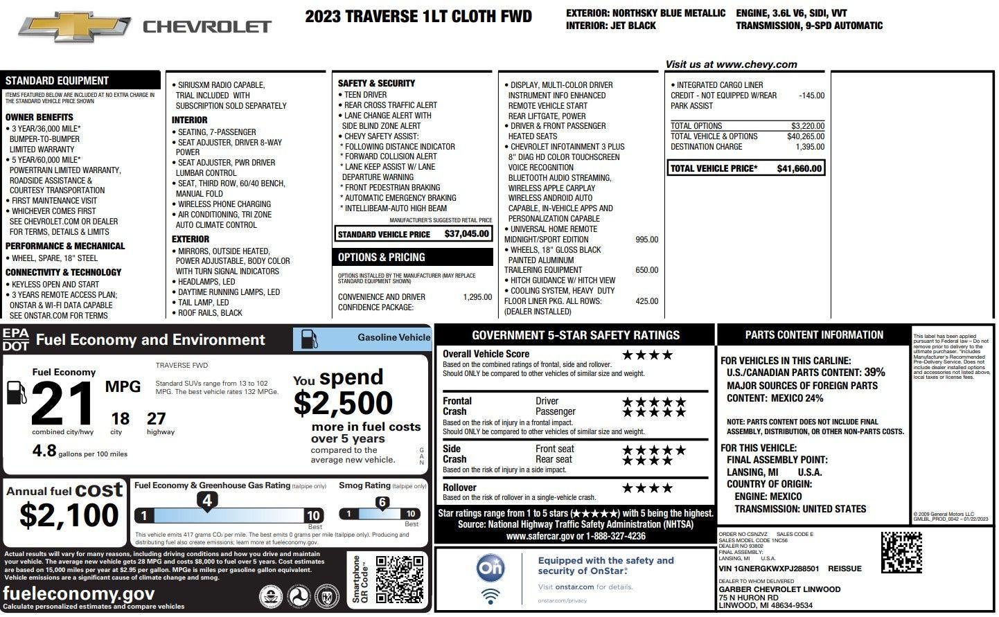 2023 Chevrolet Traverse LT