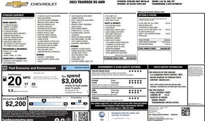 2023 Chevrolet Traverse RS