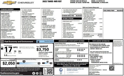 2022 Chevrolet Tahoe RST