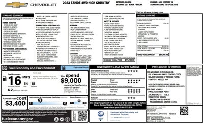 2023 Chevrolet Tahoe High Country