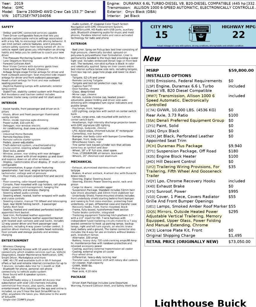 2019 GMC Sierra 2500 HD Denali