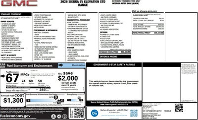 2026 GMC Sierra EV Elevation