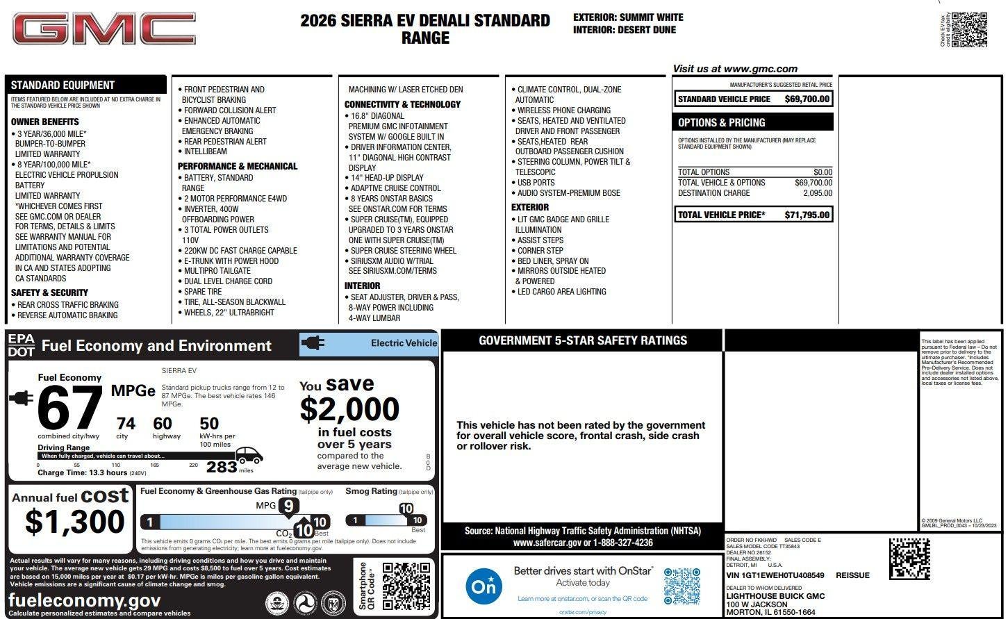 2026 GMC Sierra EV Denali