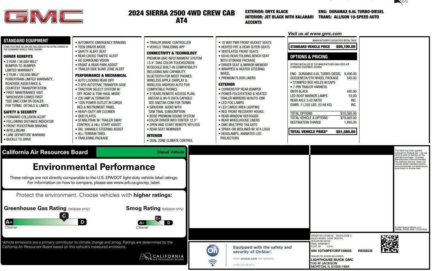 2024 GMC Sierra 2500 HD AT4