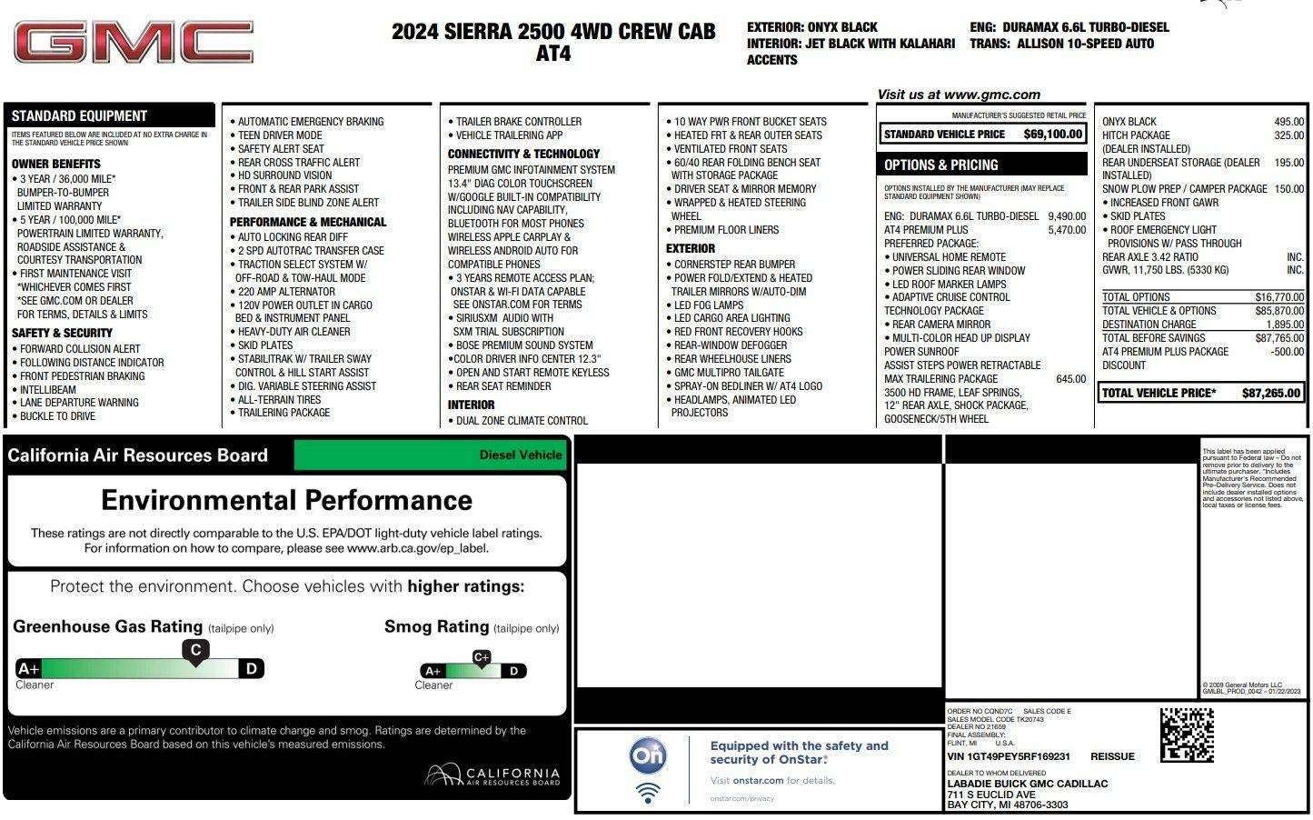 2024 GMC Sierra 2500 HD AT4