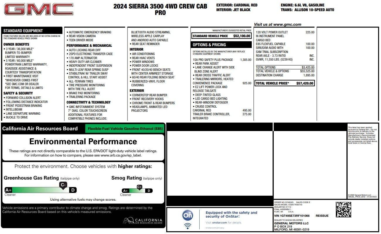 2024 GMC Sierra 3500 HD Pro