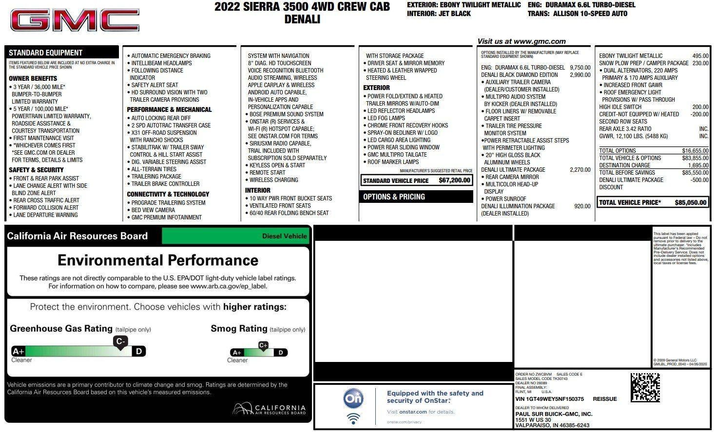 2022 GMC Sierra 3500 HD Denali