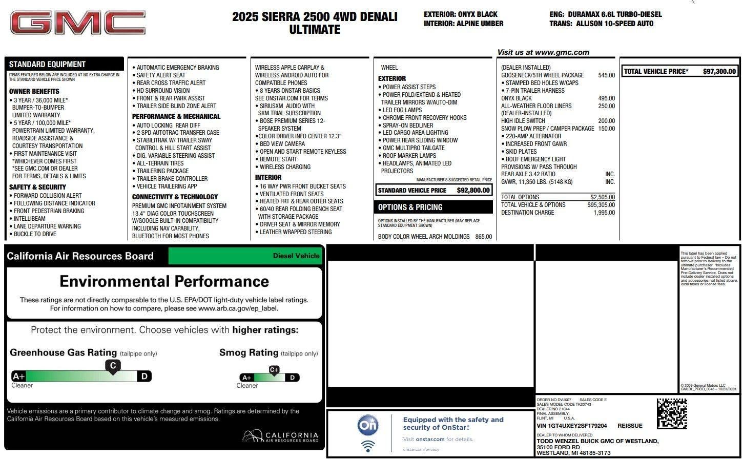 2025 GMC Sierra 2500 HD Denali Ultimate