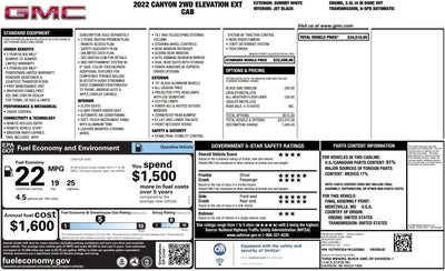 2022 GMC Canyon Elevation