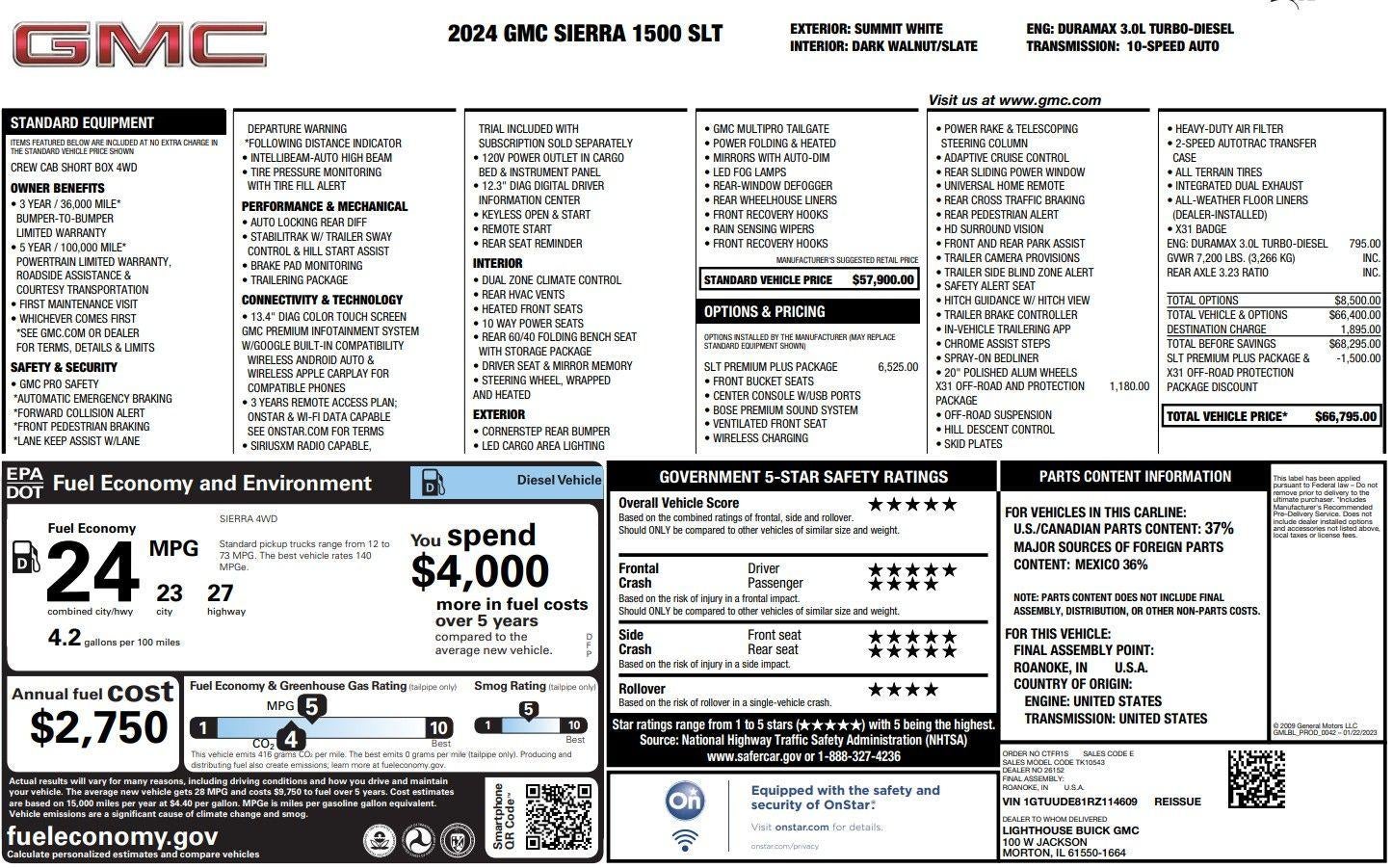 2024 GMC Sierra 1500 SLT