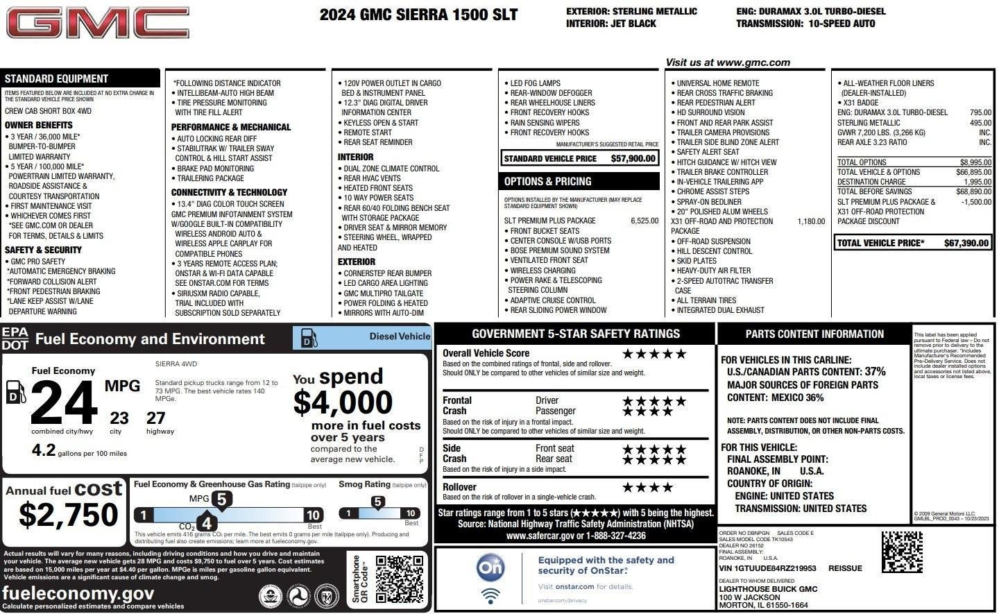 2024 GMC Sierra 1500 SLT